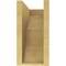 Ekena Millwork 6"W x 12"D x 12"H Classic Crestline Rough Cedar Woodgrain TimberThane Corbel, Primed Tan CORUR06X12X12CRERCPR - alternate 5